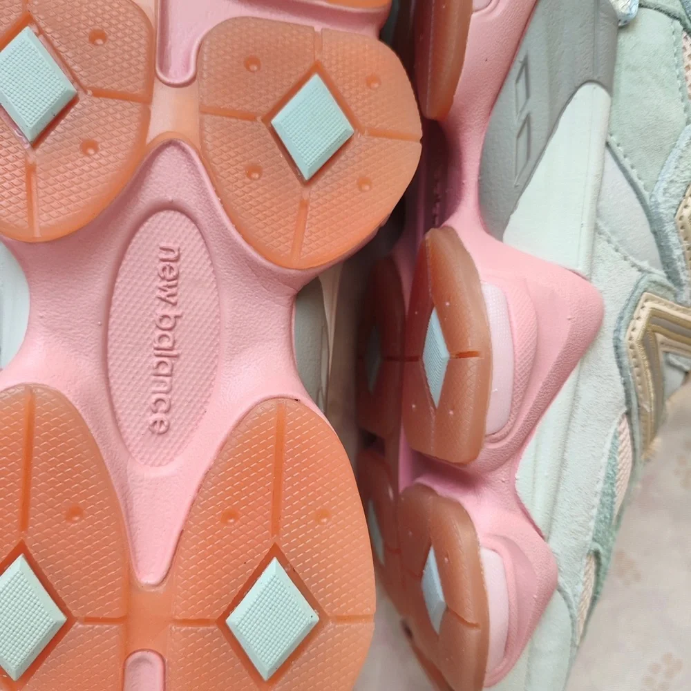 New Balance Pastel Mint & Pink Chunky Sneakers